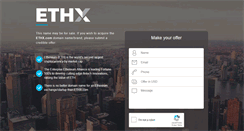 Desktop Screenshot of ethx.com